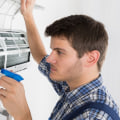 What is done during the air conditioning service?