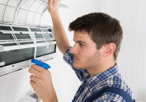 What is done during the air conditioning service?